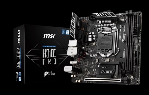 Msiからmini Itxサイズの第8世代coreプロセッサ対応のマザーボード H310i Pro が発売されています Estudio Personal