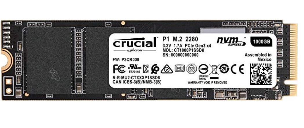 【爆速新品】Crucial SSD 1.0TB CT1000P1SSD8JP